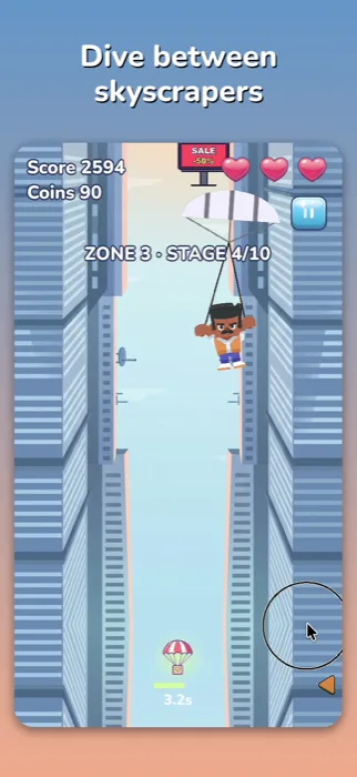 Flopdive later zone gameplay